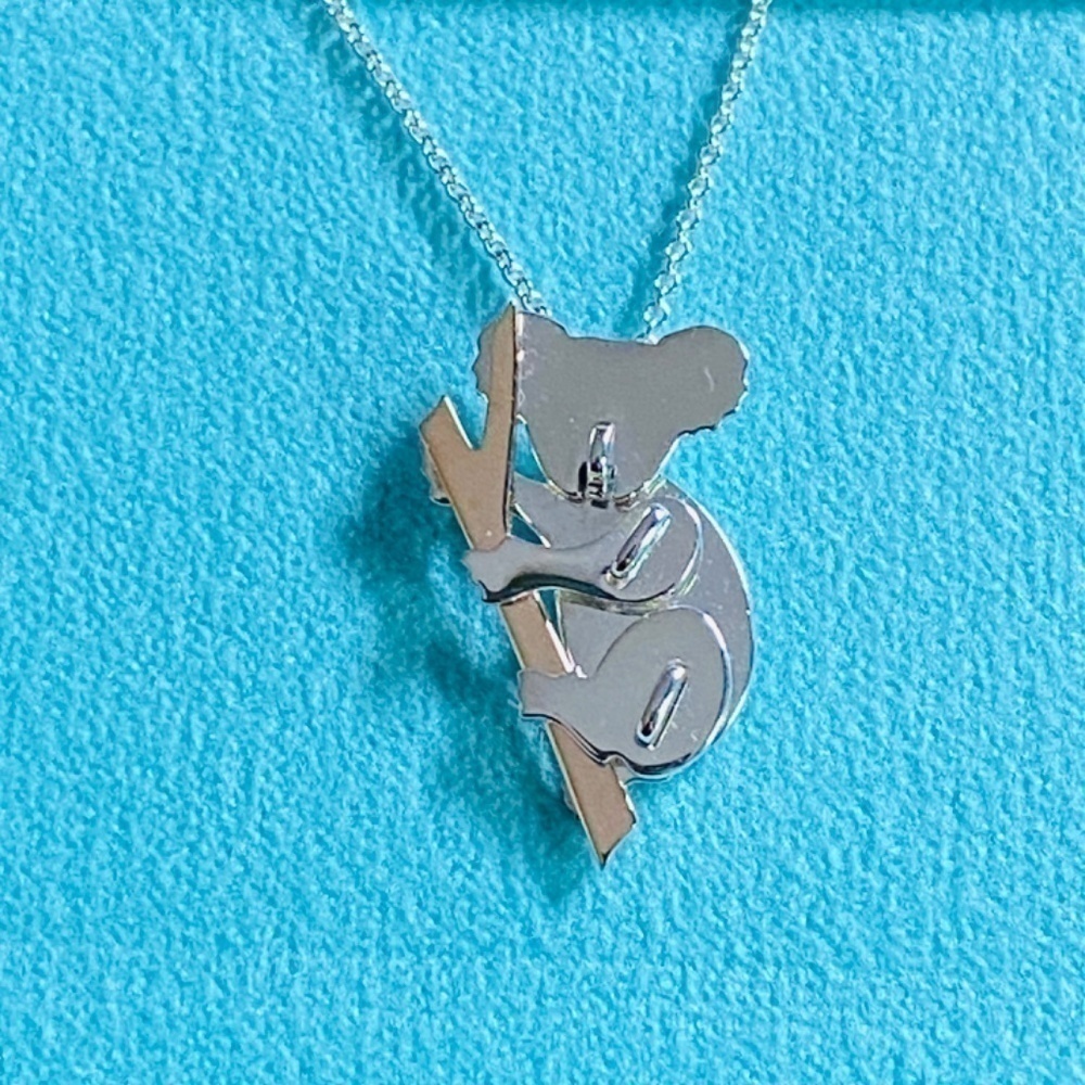 NEW Tiffany & Co. Save the Wild Koala Necklace Limited edition Rose gold 18k 925 - Picture 4 of 8